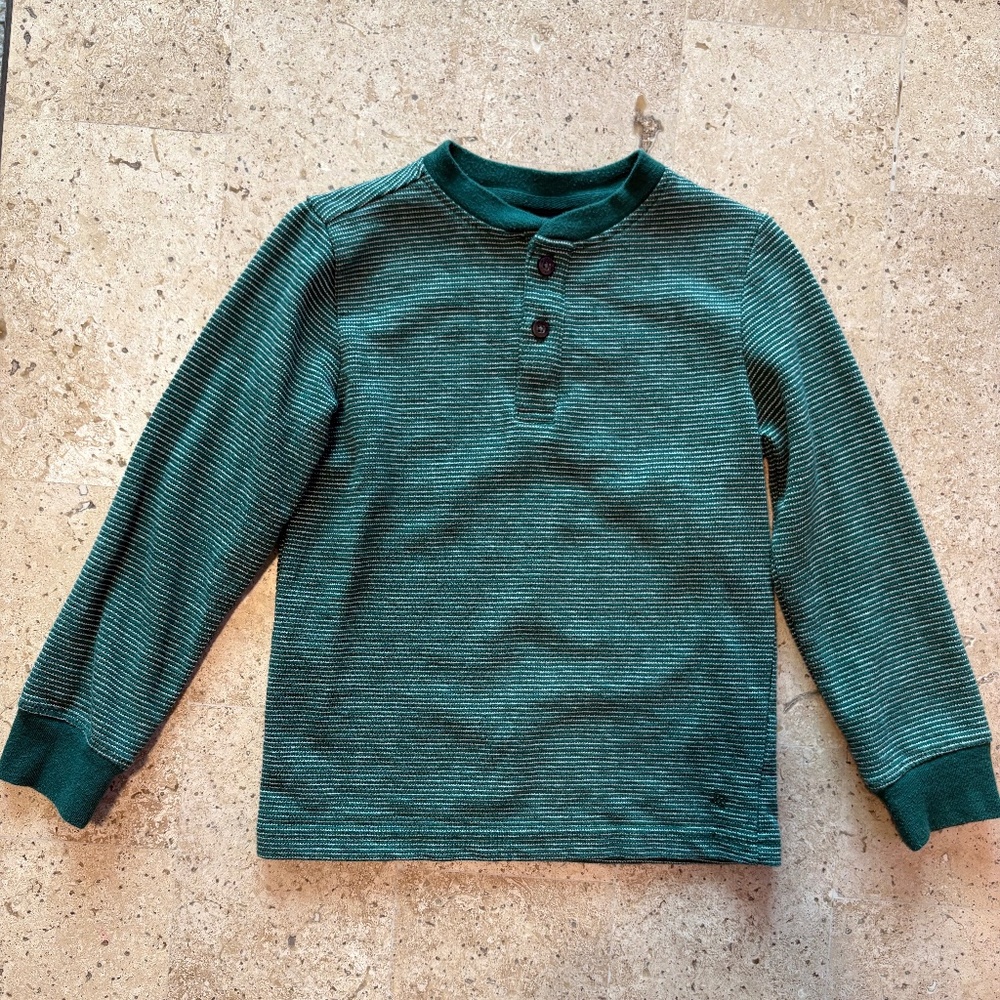 Janie and jack T Shirt Long Sleeve Green